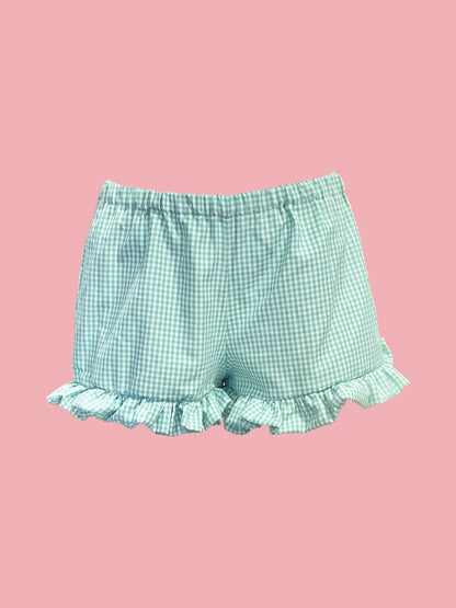 Shorts Vichy Galetta VERDE ACQUA Ribes of LOVE