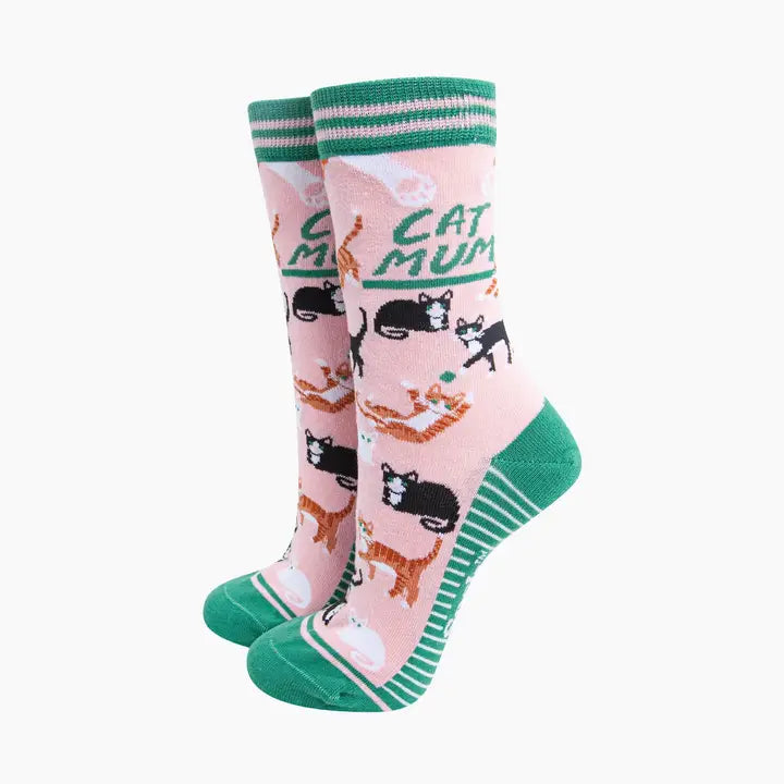 CALZINI IN Cotone Pettinato Rosa Cat Mum 4433CMUMSG