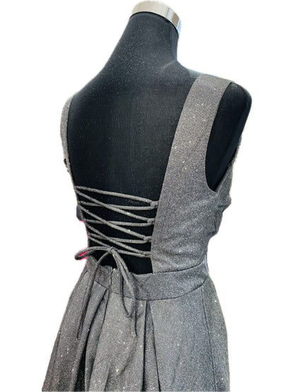ABITO CERIMONIA GLITTERATO GRIGIO 303
