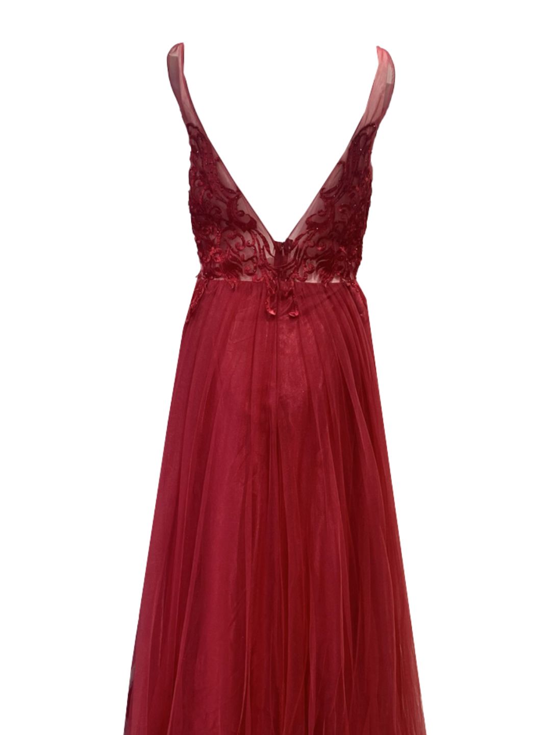 RED TULLE CEREMONY DRESS 203