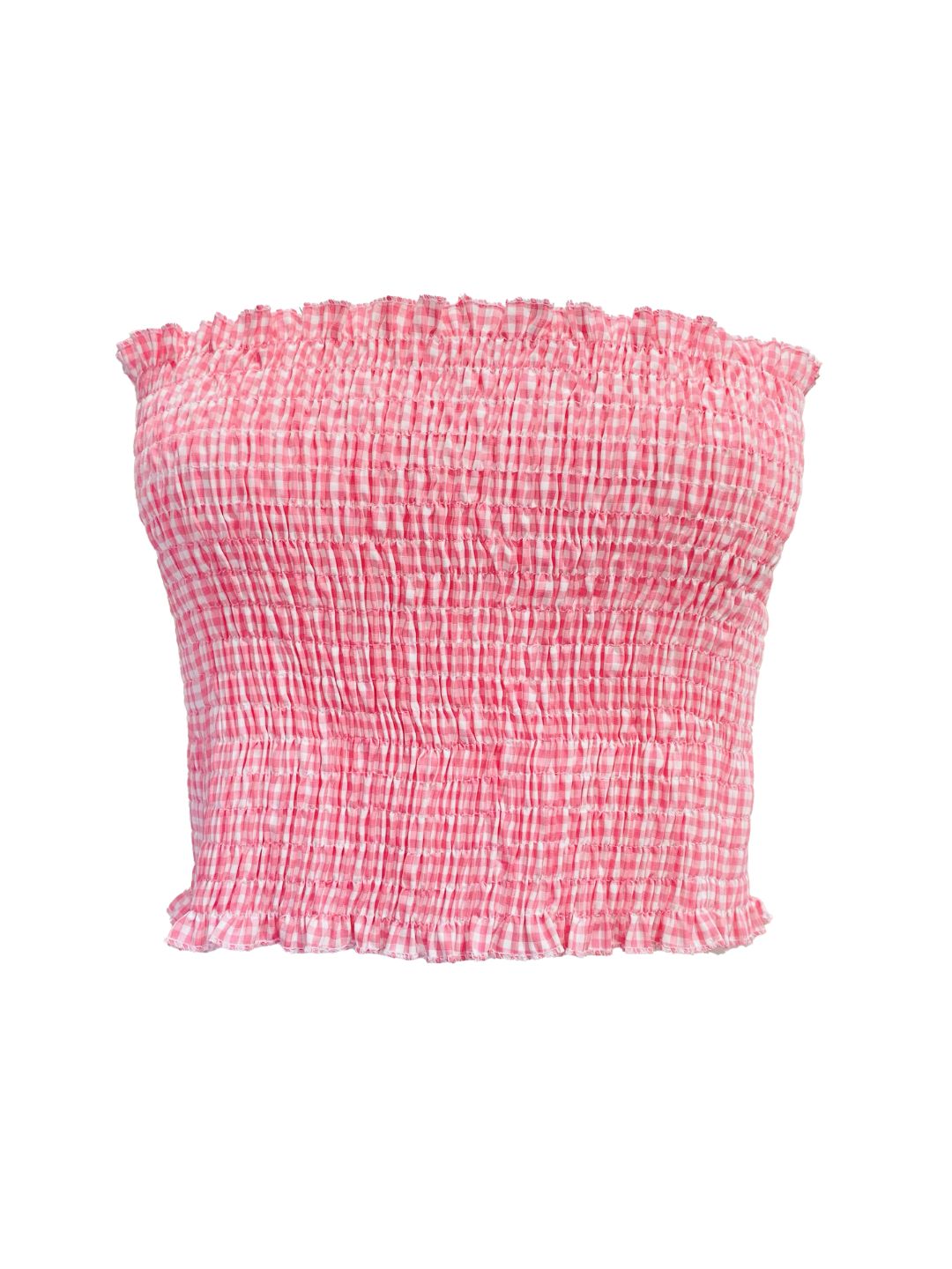 MINI TOP Punto Smock vichy rosa Ribes of LOVE