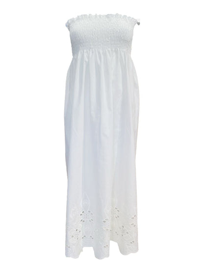 San Gallo White Ribes of LOVE BASIC LONG DRESS