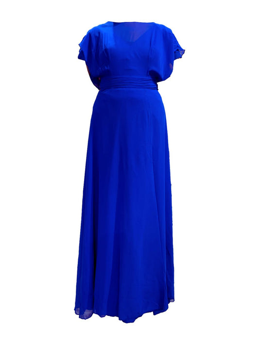 Abito Cerimonia Curvy Blu Cobalto 706