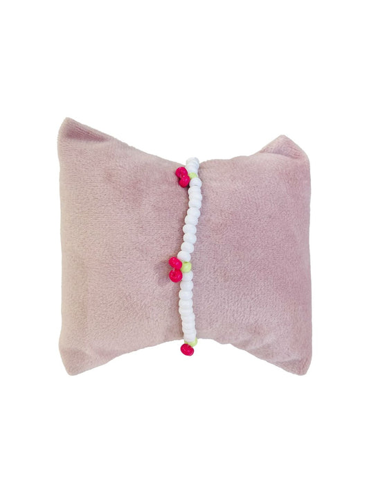 Cavigliera Ciliegie Perline bianche 🍒