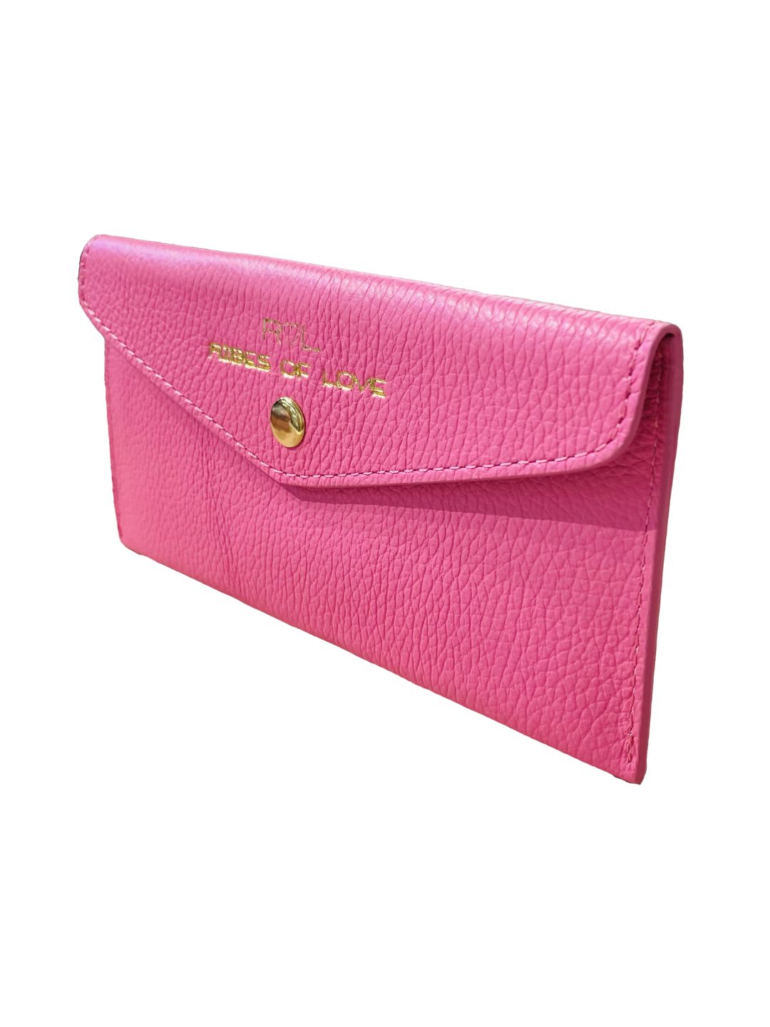 BABOL 5022 PINK LEATHER ENVELOPE WALLET