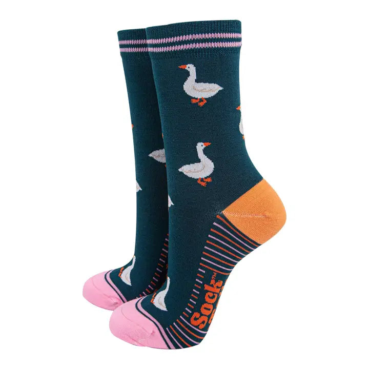 CALZINI IN BAMBÙ Silly Goose Verde Foresta 4537GOOGF