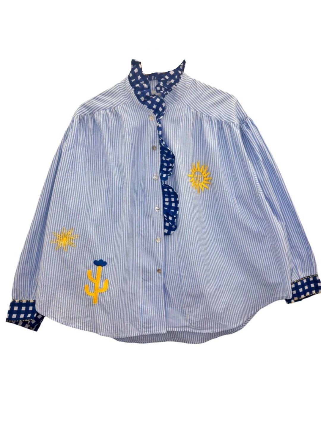 CAMICIA SAINT-TROPEZ Righe azzurre 8942
