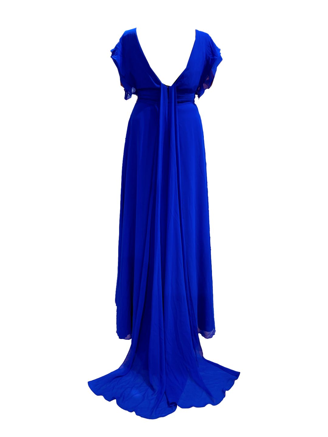 Abito Cerimonia Curvy Blu Cobalto 706