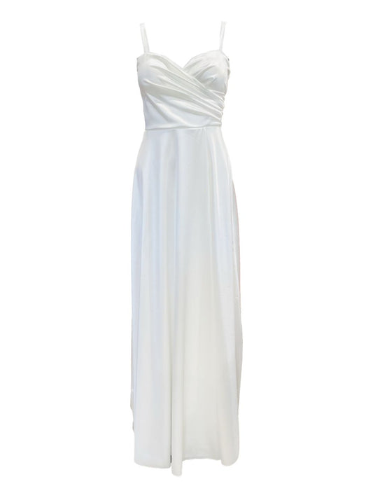 ABITO DA CERIMONIA IN RASO BIANCO 24780