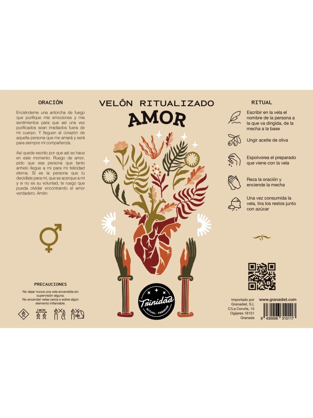 CANDELA RITUALIZZATA AMORE