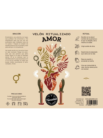 CANDELA RITUALIZZATA AMORE