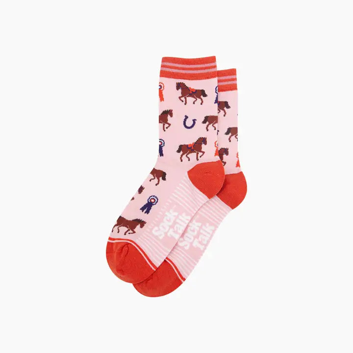 CALZINI IN BAMBÙ Rosa Equitazione 4525HORSPI