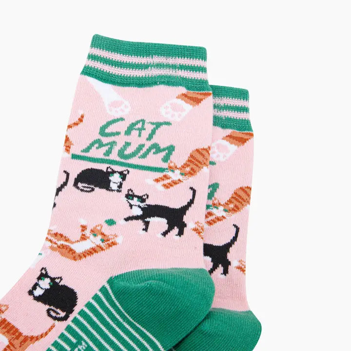 CALZINI IN Cotone Pettinato Rosa Cat Mum 4433CMUMSG