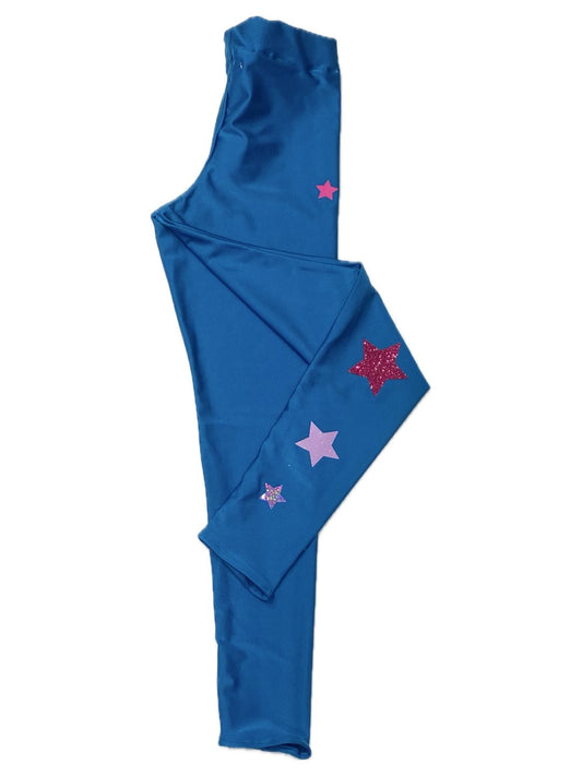 LEGGINS PETROLIO CON STELLE Ribes of LOVE