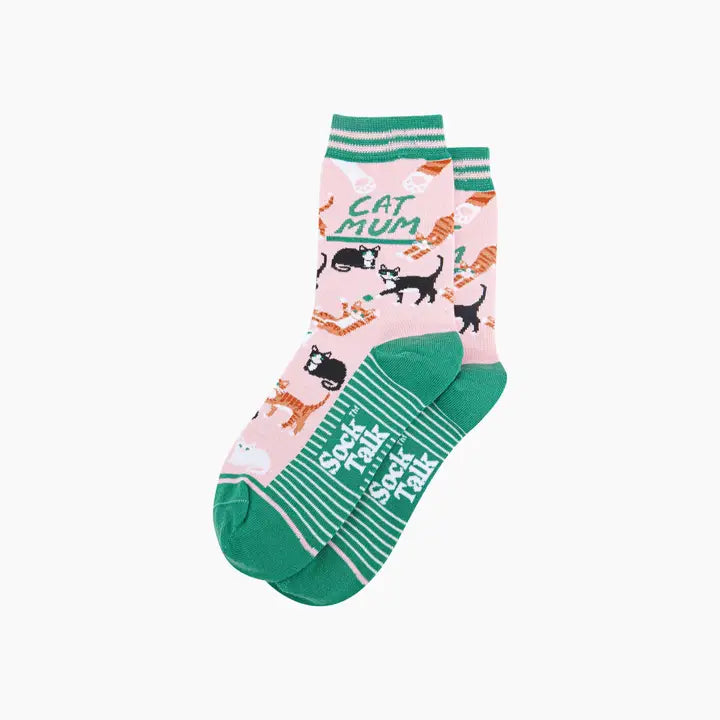CALZINI IN Cotone Pettinato Rosa Cat Mum 4433CMUMSG