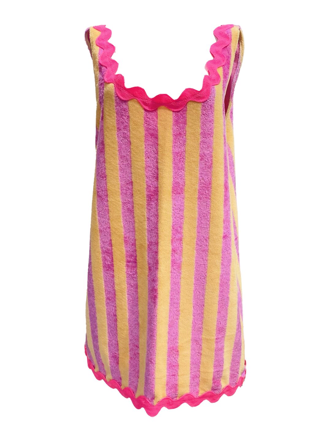 BASIC DRESS in White Ribes of LOVE sponge