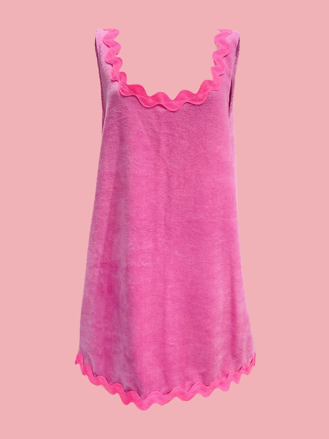 ABITO BASIC Spugna Bambù Rosa Zig Zag Fucsia Ribes of LOVE