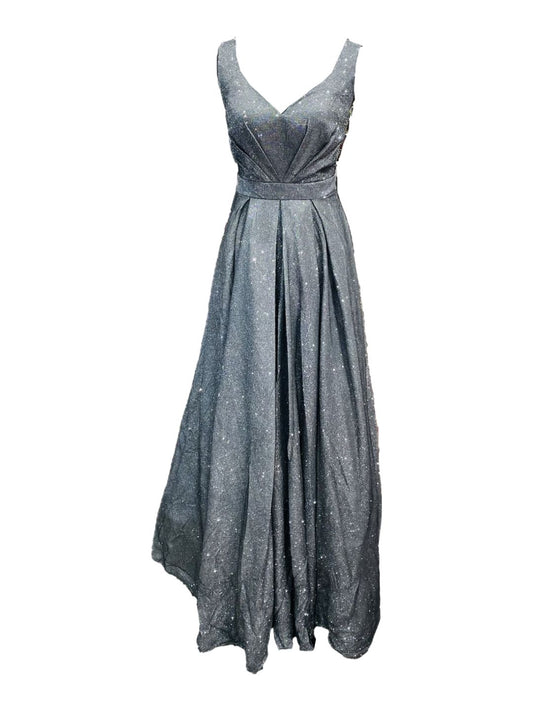 GRAY GLITTERED CEREMONIAL DRESS 303