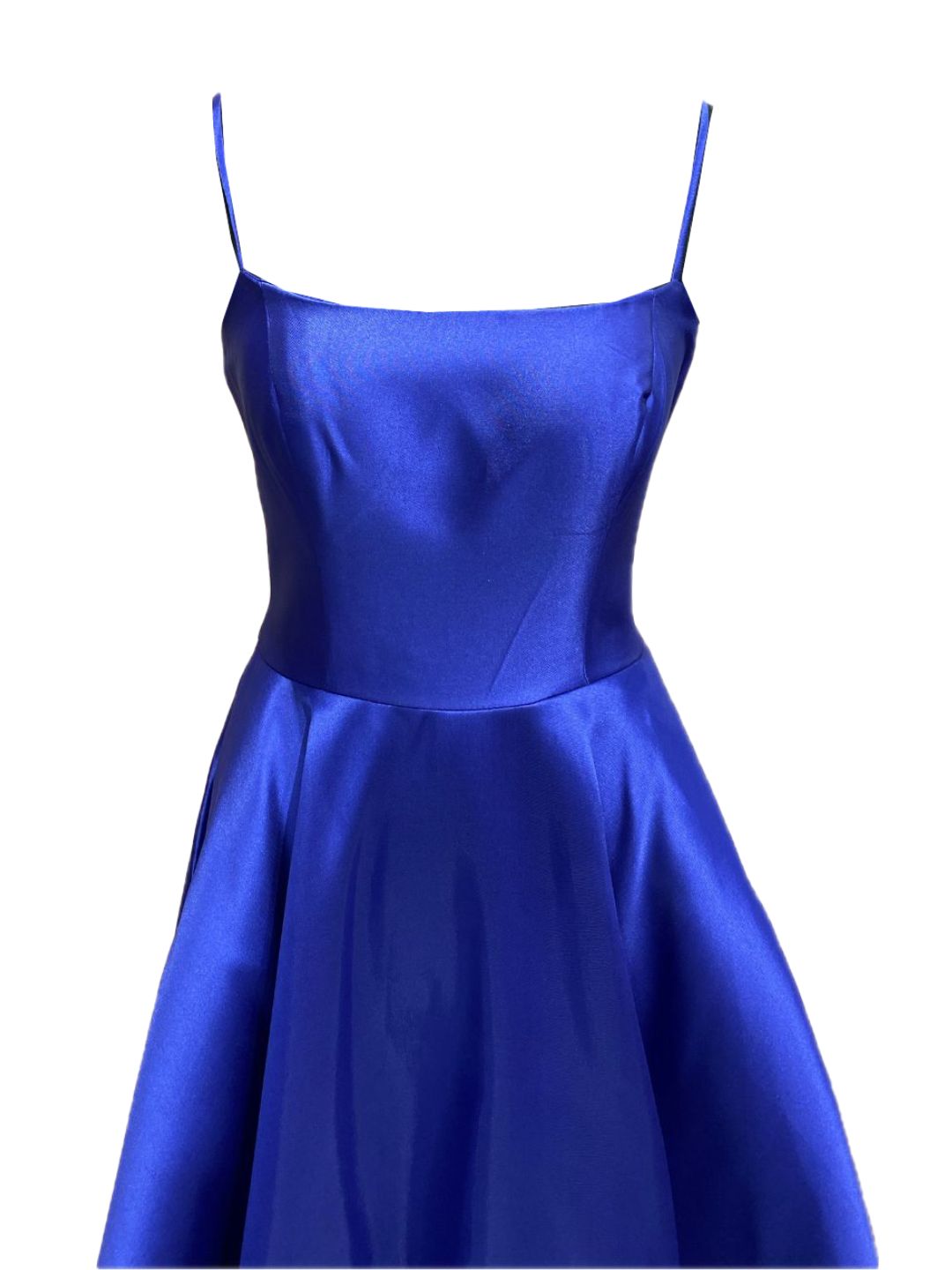 STIFF BLUETTE SATIN CEREMONY DRESS 6535