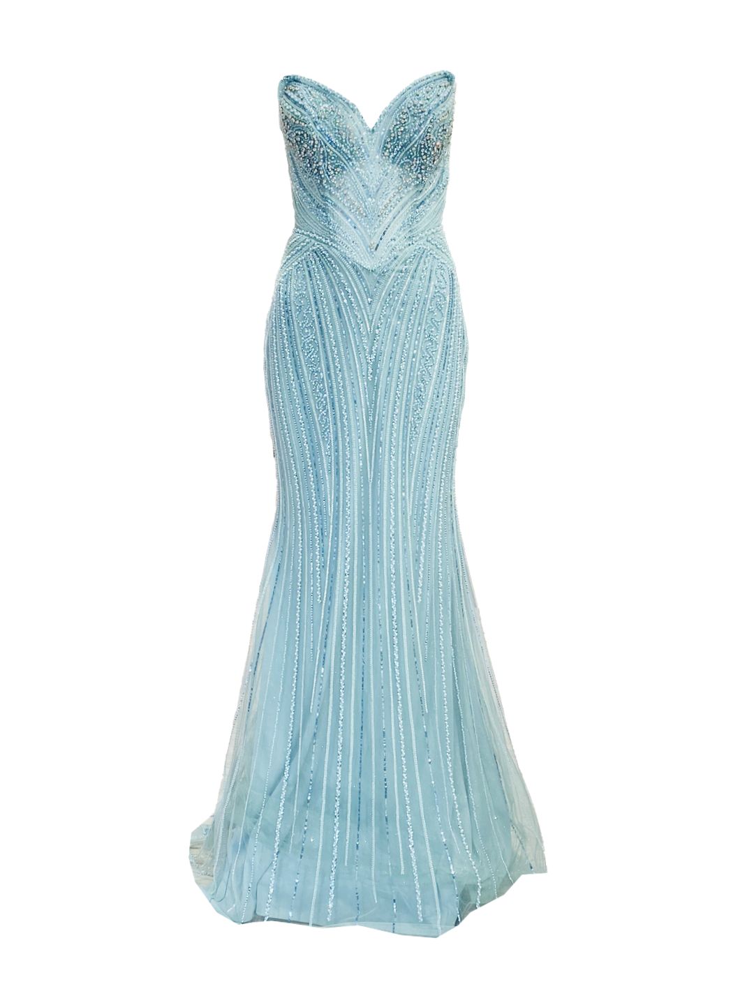 AQUA GREEN MERMAID DRESS 6423