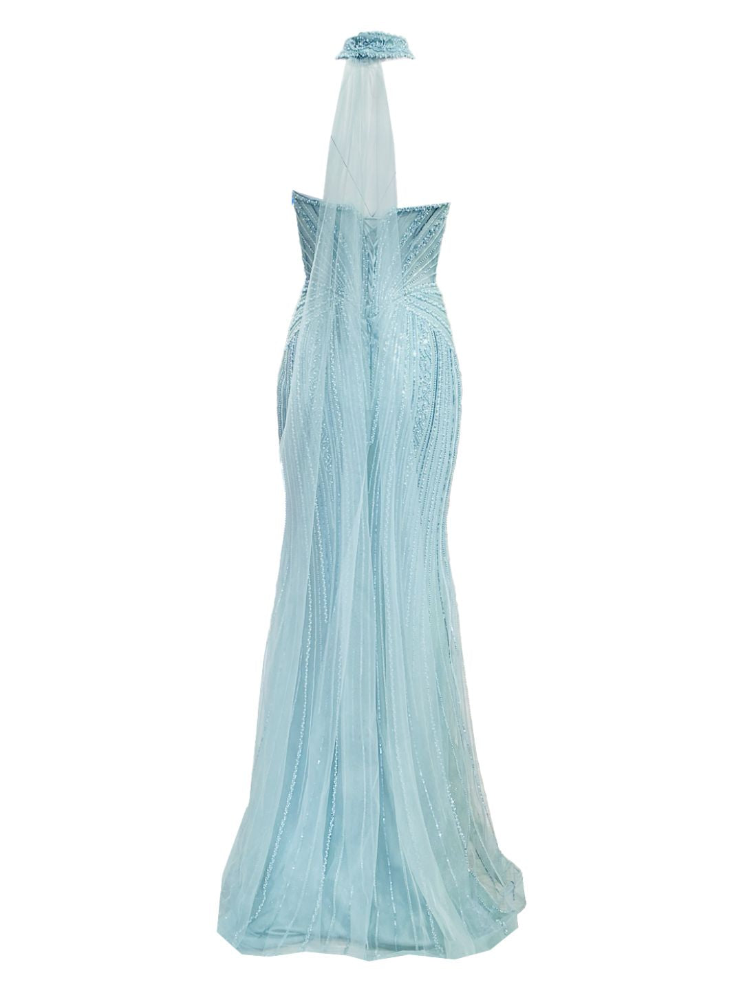 AQUA GREEN MERMAID DRESS 6423