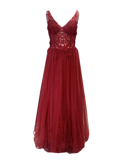 RED TULLE CEREMONY DRESS 203