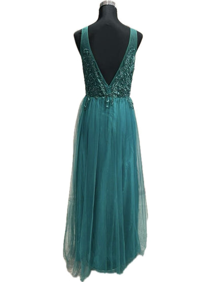 ABITO CERIMONIA TULLE VERDE 203