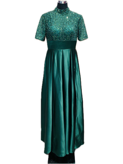 ABITO CERIMONIA VERDE CURVY 090624