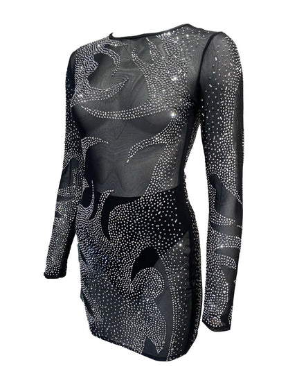 ABITO CORTO CON STRASS 726382-1