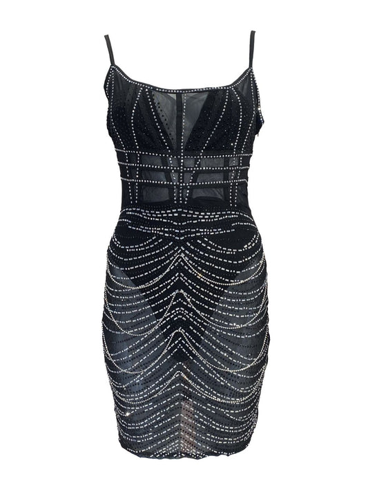ABITO CORTO CON STRASS 726383-1
