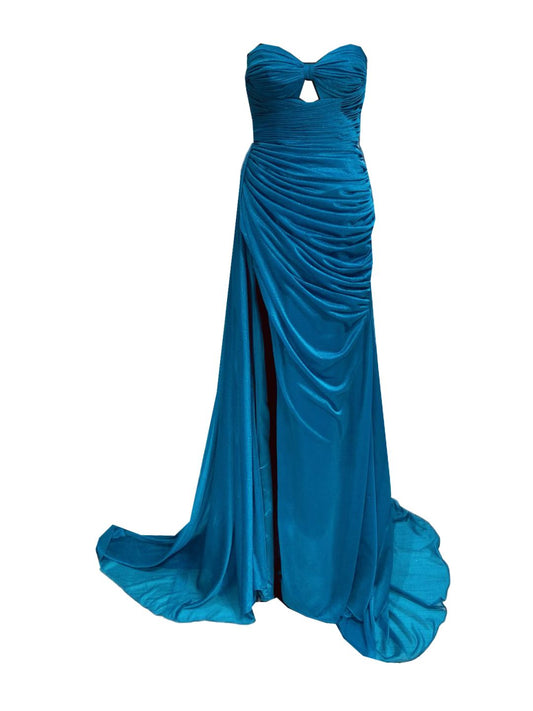 305 PETROL FITTED CEREMONIAL DRESS