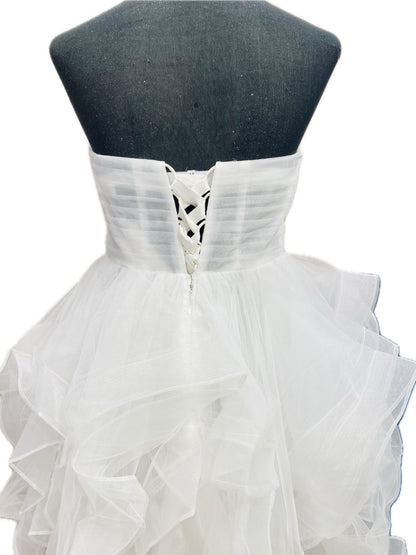 ABITO DA CERIMONIA CORTO TULLE BIANCO 905