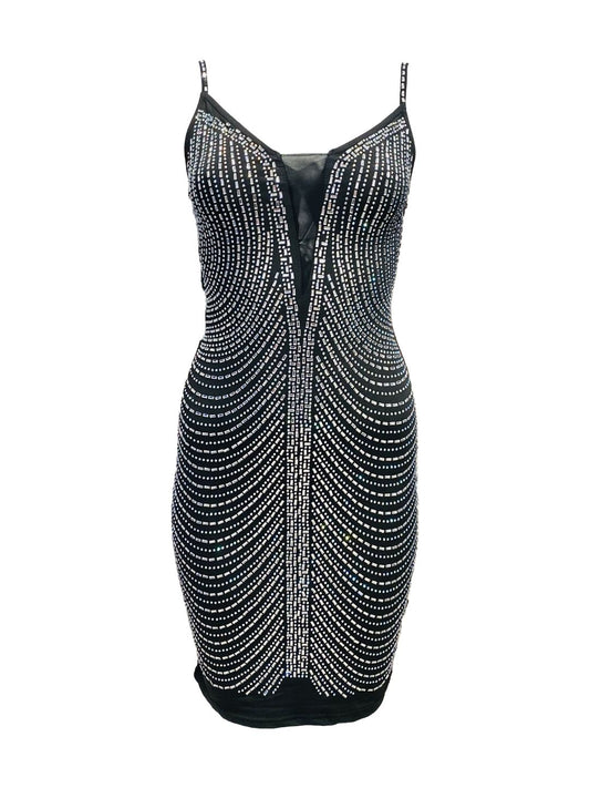 ABITO ELEGANTE CORTO CON STRASS  735898