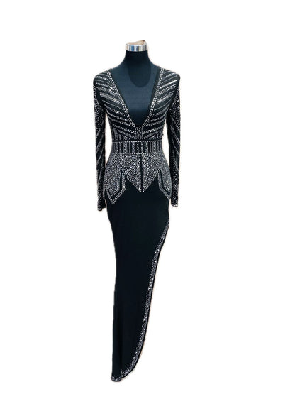 ABITO LUNGO CON STRASS 633109