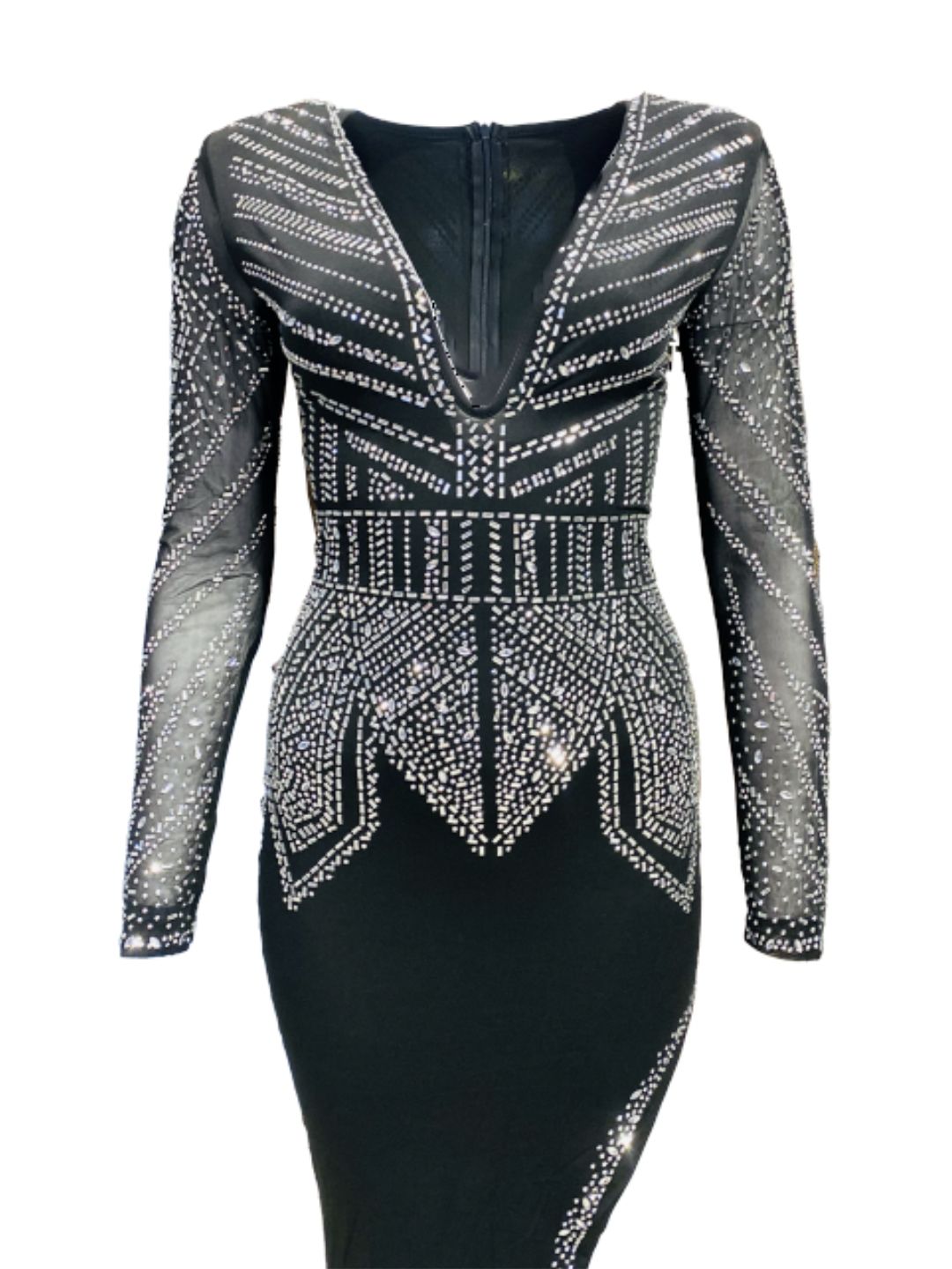 ABITO LUNGO CON STRASS 633109