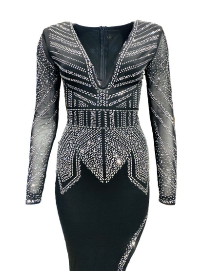 ABITO LUNGO CON STRASS 633109
