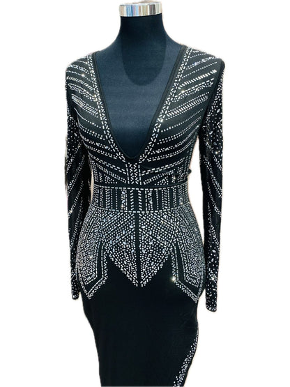 ABITO LUNGO CON STRASS 633109