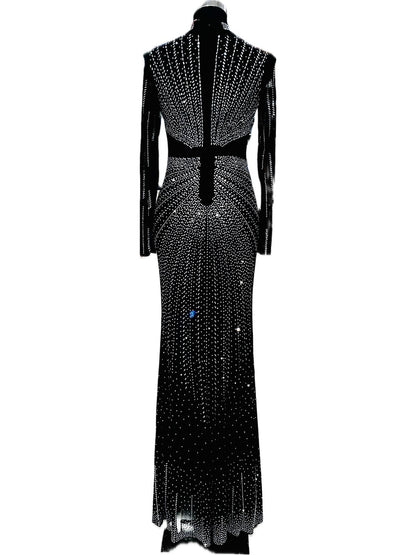 ABITO LUNGO CON STRASS 6326369-1