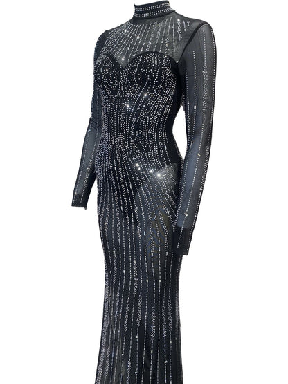 ABITO LUNGO CON STRASS 948434