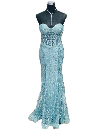 ABITO  SIRENA  VERDE ACQUA 6423