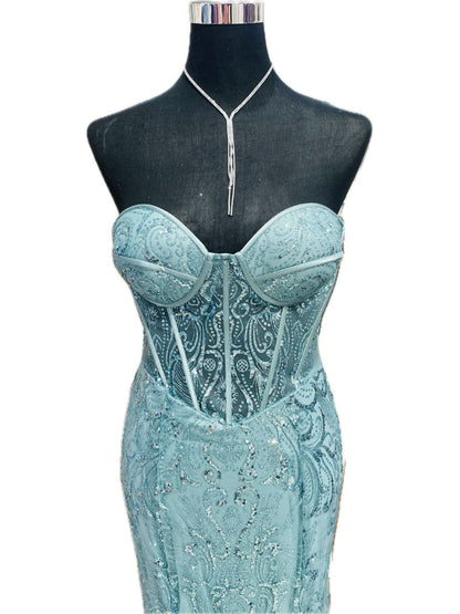 ABITO  SIRENA  VERDE ACQUA 6423