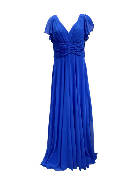 Curvy Cobalt Blue Ceremony Dress 706