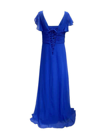 Curvy Cobalt Blue Ceremony Dress 706