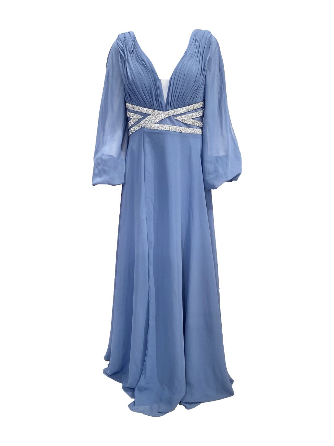 Curvy Cobalt Blue Ceremony Dress 706