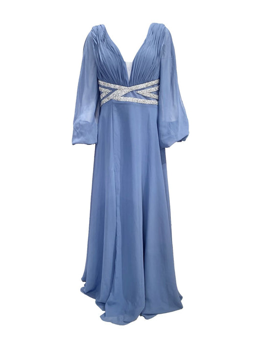 Curvy Cobalt Blue Ceremony Dress 706