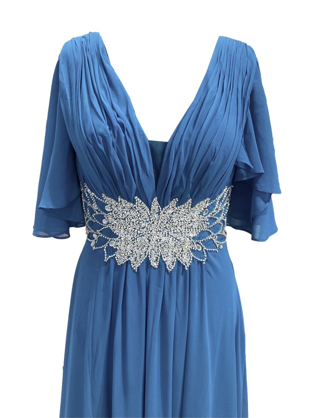 Abito Cerimonia Curvy Petrolio 6603