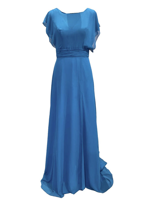 Abito Cerimonia Curvy Petrolio 706