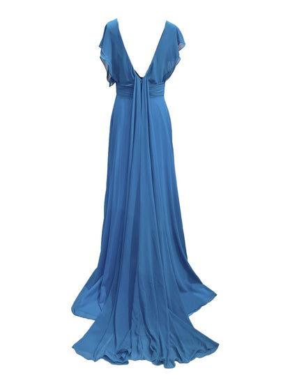 Abito Cerimonia Curvy Petrolio 706