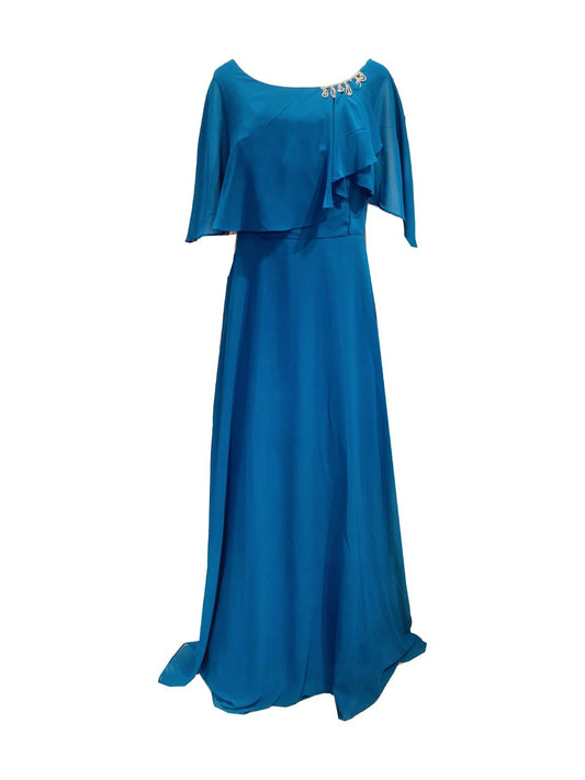 Curvy Cobalt Blue Ceremony Dress 706