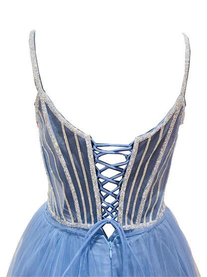 Abito Cerimonia convertibile inTulle Carta da Zucchero 6619S